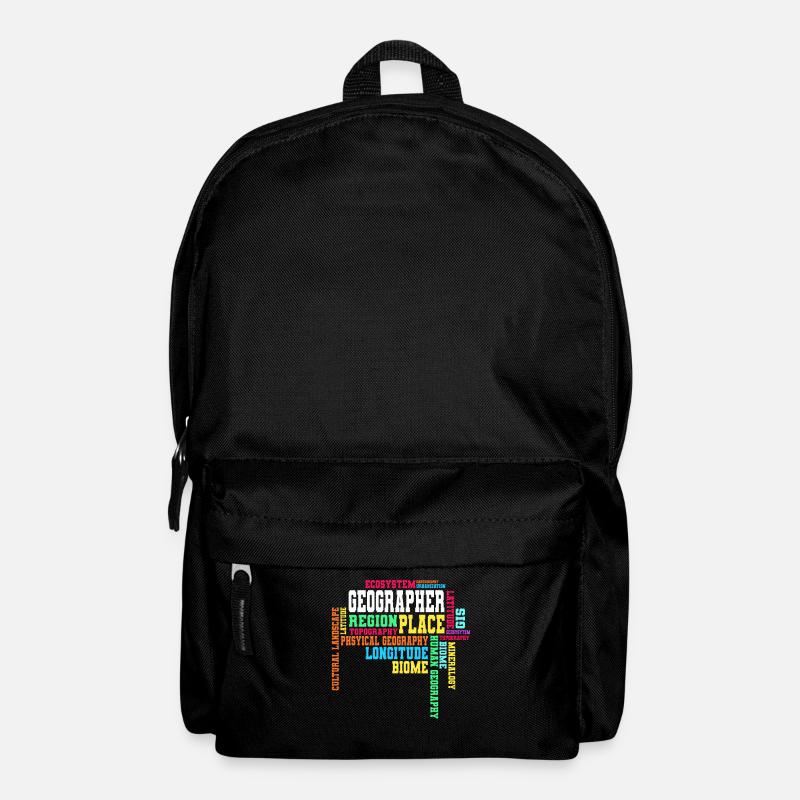 Geographie - Rucksack - Schwarz