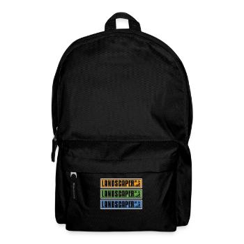 Landscaper DR Gardening Landscaping Lawn Mowing - Backpack - black - Front