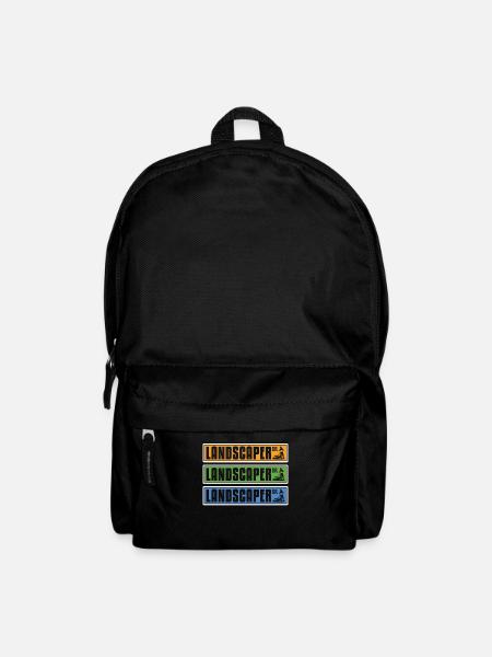 Landscaper DR Gardening Landscaping Lawn Mowing - Backpack - black