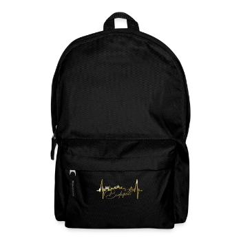 Budapest Skyline Heartbeat Hungary Heart Budapester - Backpack - black - Front
