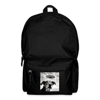 Selfie UFO Dog Funny Alien Ufo Dog Lover - Backpack - black - Front