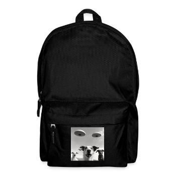 Selfie UFO Dog Funny Alien Ufo Dog Lover - Backpack - black - Front