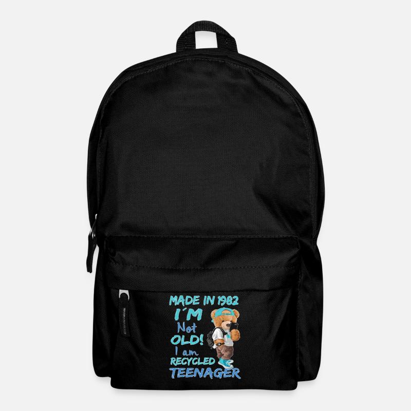 1982 Geburtstag Teddy funny old Teenager - Rucksack - Schwarz