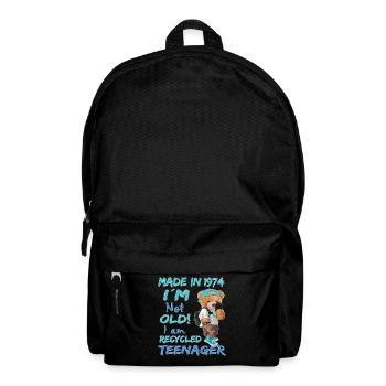 1974 Geburtstag Teddy funny old Teenager - Rucksack - Schwarz - Vorne