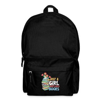 Juste une fille qui aime les livres - Lire des livres - Sac à dos - noir - Devant