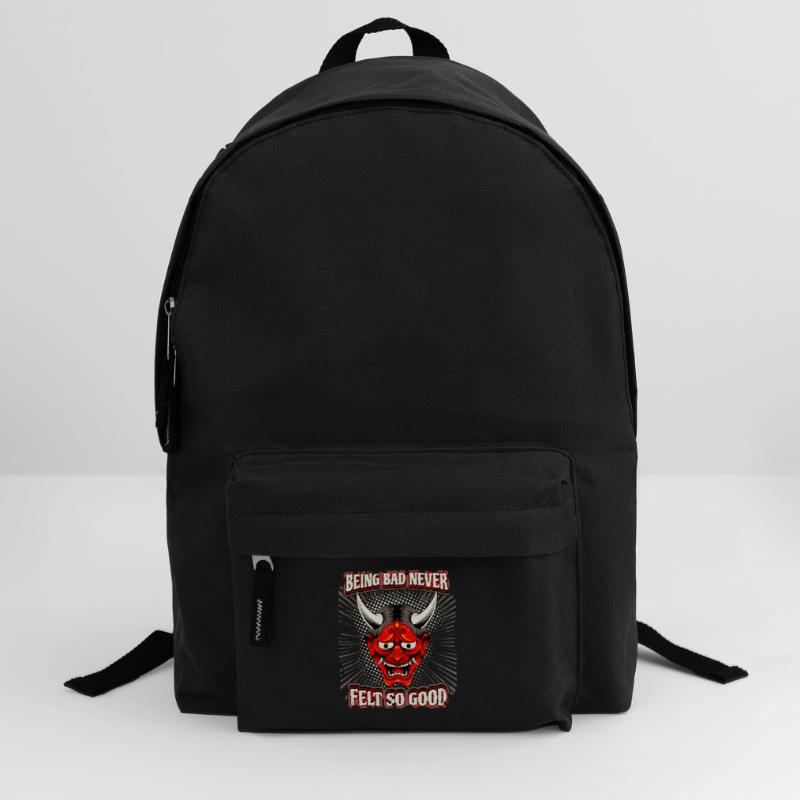 Funny Devil Saying, Devil's Mask, Comic Style Backpack