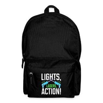 Laser Tag Spieler - Rucksack - Schwarz - Vorne