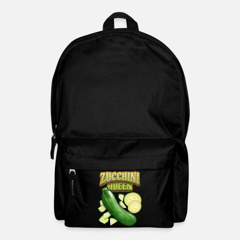 Zucchini Queen, Funny Vegetable Saying - Backpack - black