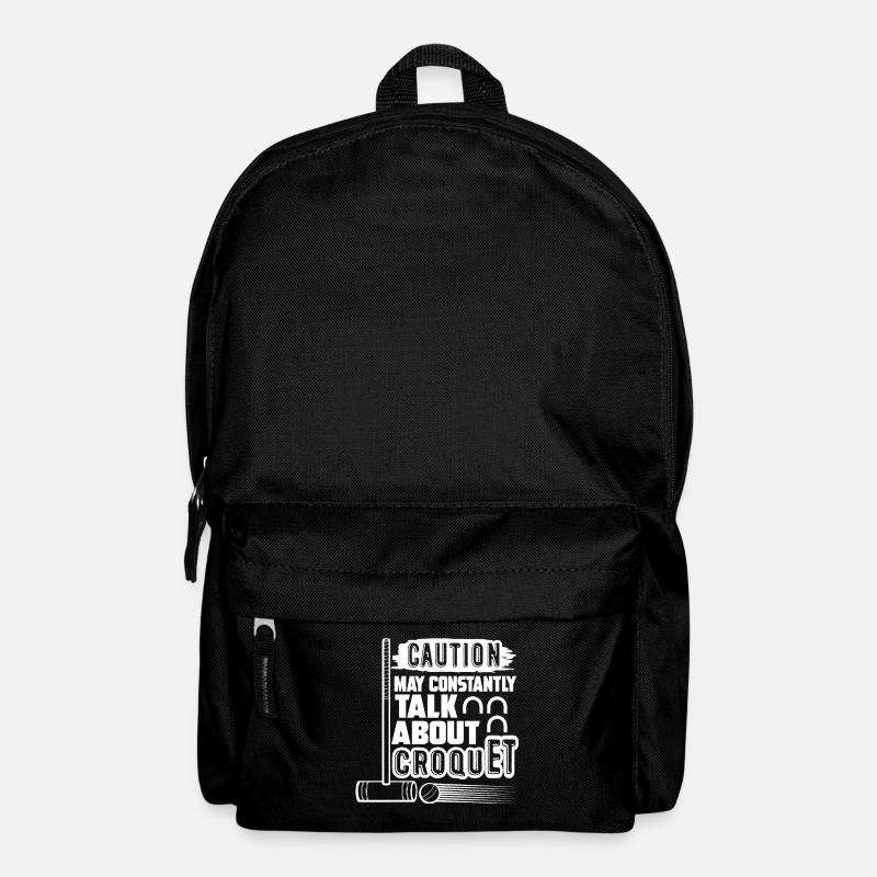 Croquet Constantly Talk About Croquet - Backpack - black