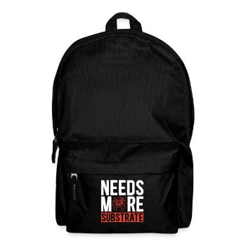 Tarantulas Needs More Substrate Tarantula Breeder - Rucksack - Schwarz - Vorne