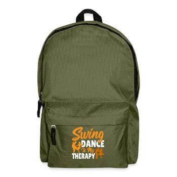 Tänzer Swing Dance ist meine Therapie Swing - Rucksack - Olivgrün - Vorne