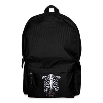 Mothman Skelett Kryptide Kryptozoologie - Rucksack - Schwarz - Vorne