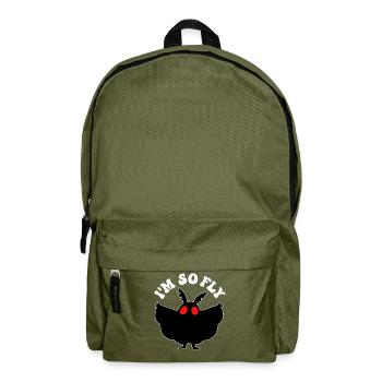 Mothman Crypttide Cryptozoology - Backpack - olive green - Front