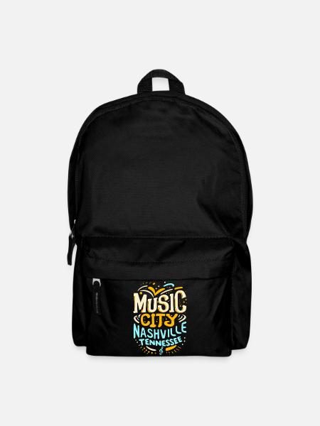 Music City Nashville Tennessee Musiker Geschenk - Rucksack - Schwarz