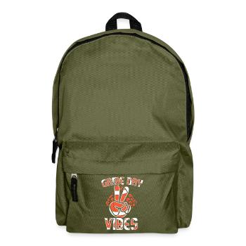 Jour de match Football américain Groovy Football - Sac à dos - vert olive - Devant