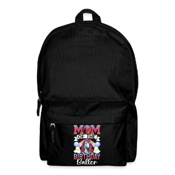 Baseball Player Mom Birthday Girl - Backpack - black - Front