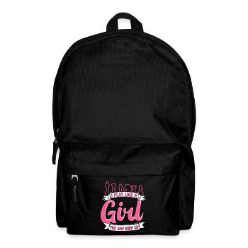 Schachspieler Stücke Schachliebhaber Mädchen - Rucksack - Schwarz - Vorne