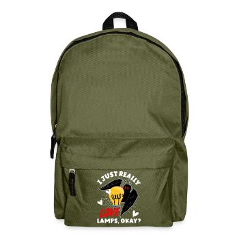 Funny Mothman Cryptid Cryptozoology - Backpack - olive green - Front