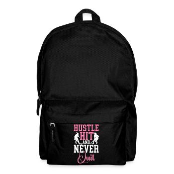Field Hockey Hustle Hit And Never - Rucksack - Schwarz - Vorne