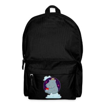 Nilpferd Poker Pokerkarten - Rucksack - Schwarz - Vorne