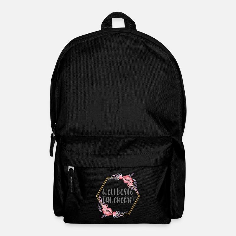 Taucherin Tauchen Wasser Geschenk - Rucksack - Schwarz