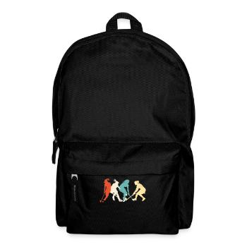 Field Hockey Retro Vintage - Backpack - black - Front