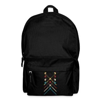 Field Hockey Retro Hockey Sticks - Backpack - black - Front
