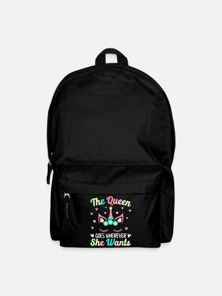 Chess Girl Schachspielerin - Rucksack - Schwarz
