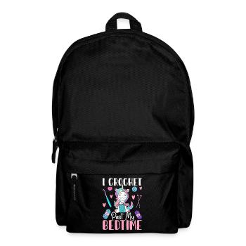 Crochet Crochet Knitting - Backpack - black - Front