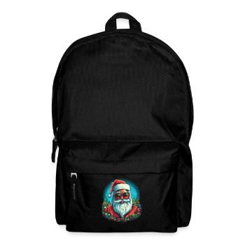Funny Santa Claus for Christmas - Backpack - black - Front