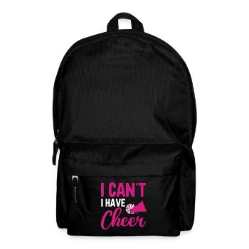 Cheerleadermädchen Cheerleading Jubel Jugend - Rucksack - Schwarz - Vorne