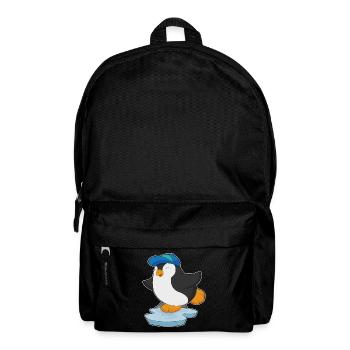 École de casquette d’élève pingouin - Sac à dos - noir - Devant