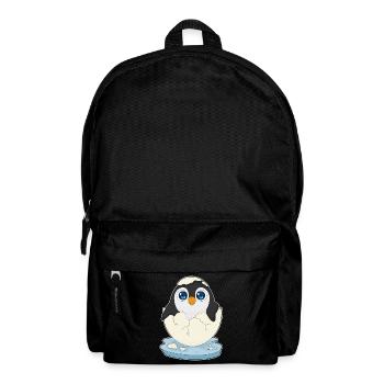 Baby Pinguin Ei - Rucksack - Schwarz - Vorne