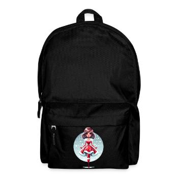 Ded Moroz Snegurotschka russischer Weihnachtsmann - Rucksack - Schwarz - Vorne