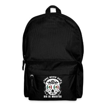 Love never dies dia de muertos Dia De Muertos - Rucksack - Schwarz - Vorne