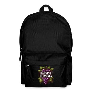 Blessing Harvest Thanksgiving Turkey Time for Boys - Backpack - black - Front
