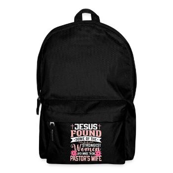 Pasteur Femme Jésus Appréciation de l’Église Chrétienne - Sac à dos - noir - Devant