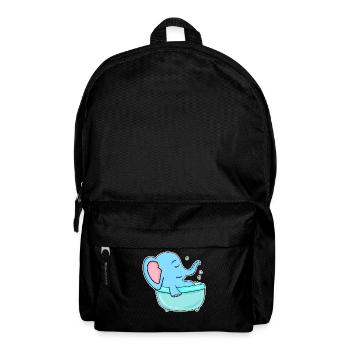 Badewanne Elefant - Rucksack - Schwarz - Vorne