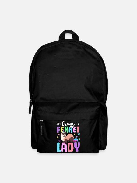 Weiblicher Frettchen-Liebhaber - Rucksack - Schwarz