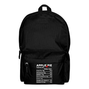 Funny Apple Pie for Family Thanksgiving Nutrition - Rucksack - Schwarz - Vorne