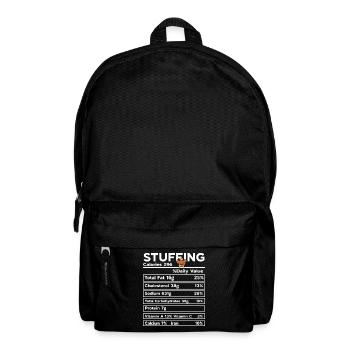 Funny Stuffing for Family Thanksgiving Nutrition - Rucksack - Schwarz - Vorne