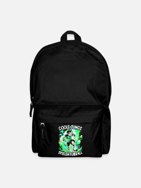 Coole Jungs spielen Fußball für Jungen Fußballer - Rucksack - Schwarz