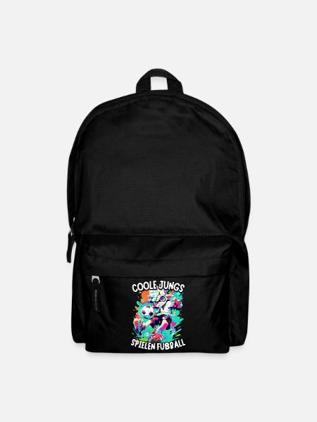 Coole Jungs spielen Fußball für Jungen Fußballer - Rucksack - Schwarz