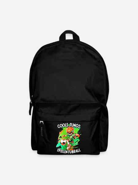 Coole Jungs spielen Fußball für Jungen Fußballer - Rucksack - Schwarz