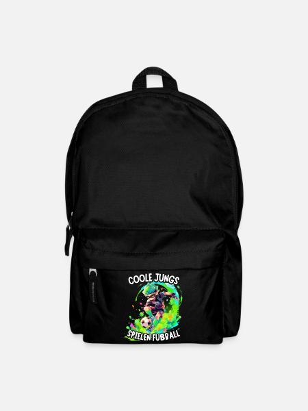 Coole Jungs spielen Fußball für Jungen Fußballer - Rucksack - Schwarz
