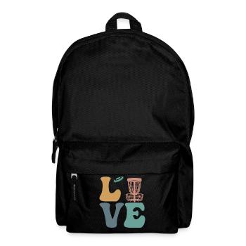 Disc Golf Disc Golfing Disc Golfer - Backpack - black - Front