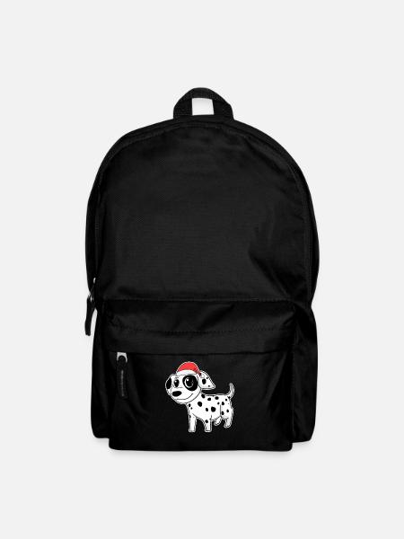 Dalmatiner Hund Tier Weihnachten - Rucksack - Schwarz