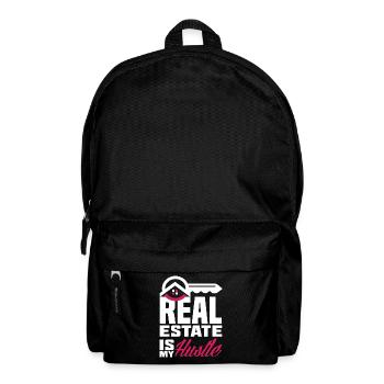 Immobilienmakler Business Job Immobilien - Rucksack - Schwarz - Vorne