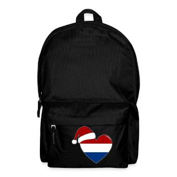 Holland Flag Christmas Heart - Backpack - black - Front