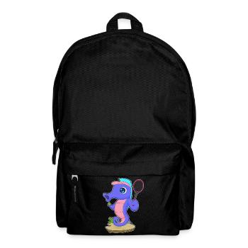 Seahorse tennis tennis racket sport - Backpack - black - Front
